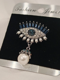 Брошь «Всевидящее око» Sapphire Blue