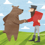 Книжка в кармане. Мужик и медведь