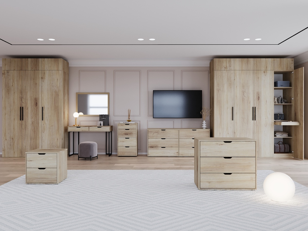 Шкаф для одежды, шкаф, Даллас, серый 80-701Ш