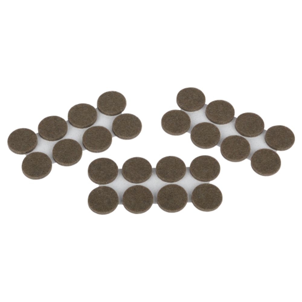 Накладки СИЛА SFELT-22D защитные фетровые самоклеящиеся круглые D22 мм 24 шт | Сила