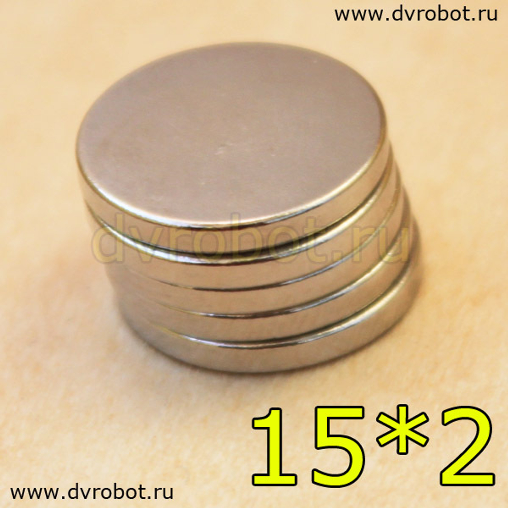 Неодимовый магнит 15х2 мм