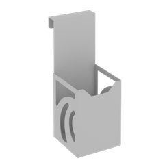 Навесной стакан для ручек и карандашей MAN-01.T-30 Металл Серый 80*110*200