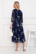 Платье Хелен (темно-синий/цветы) Р11-1075/16 Nikol (Акция)