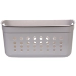 Корзина - органайзер универсальная для хранения с ручками «ТРЕВАЛЬ», цвет серый, 39.5*20*19.3см