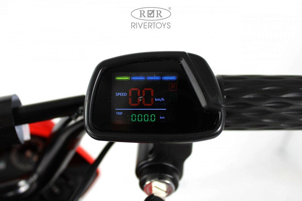 Детский электромотоцикл RiverToys E777KX E777KX-MOTO-RED/красный