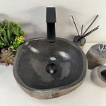 Каменная раковина из речного камня RS-05426 (36*31*15) 0855 из натурального камня