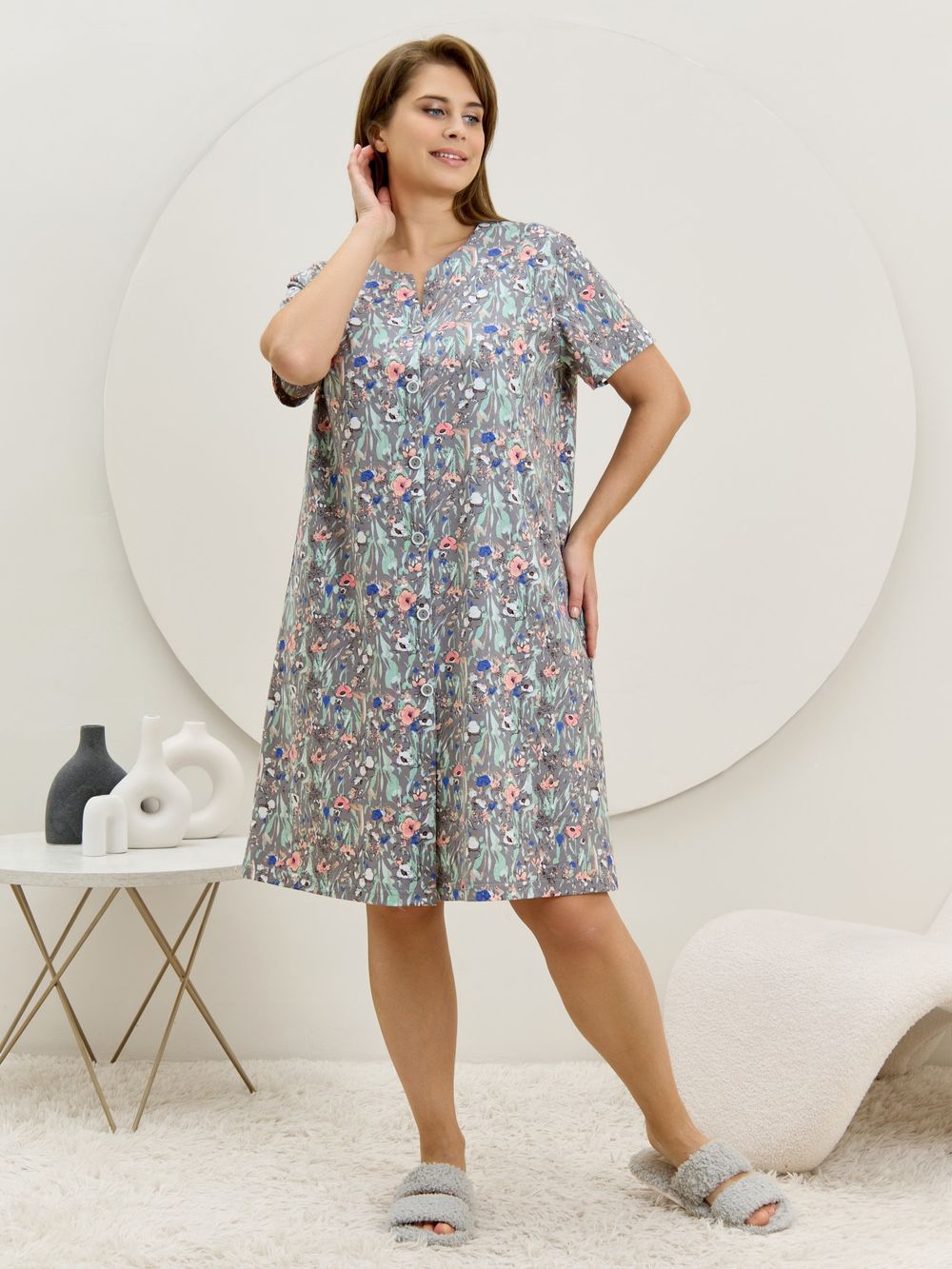 Халат Рейна Виотекс СЕРЫЙ