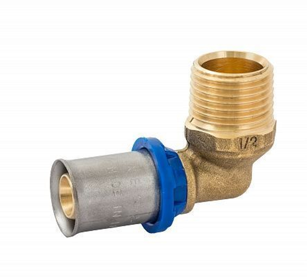 Пресс угольник наружная резьба 90° APE 16 х 1/2*