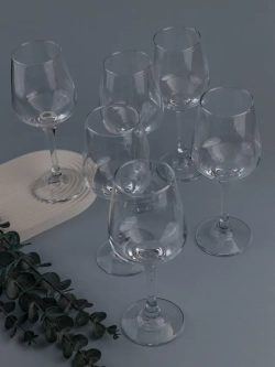 Набор бокалов для вина, 365 мл, 6 шт. прозрачные