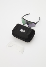 Спортивные очки 100% S3 Polished Black - HiPER Lavender Mirror Polarized Lens