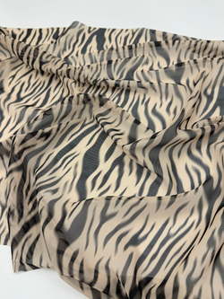 Сетка эластичная с тигровым принтом отрезом 70х50 см (Турция)