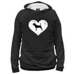 Толстовка "Бигль  в сердце"