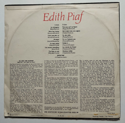 Винтажная виниловая пластинка LP Edith Piaf Эдит Пиаф (ГДР 1967)