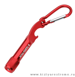 Карманный мультитул Carabiner LED Flashlight красный