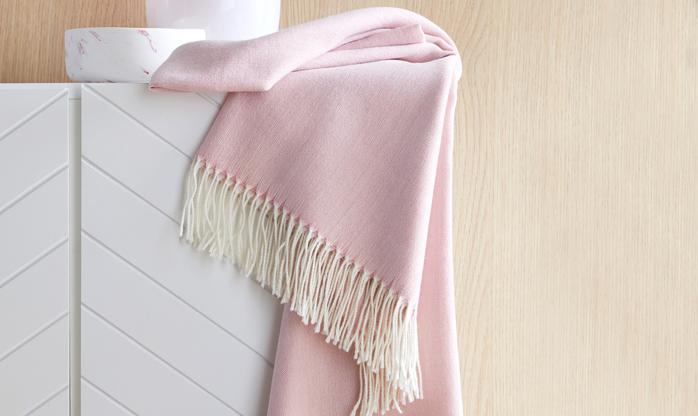Плед Plume Blanc des Vosges 130x170 Розовый