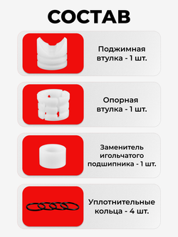 Ремкомплект рулевой рейки для ЭУР Nissan MARCH 12 (III) (2002-2010) (R-9)