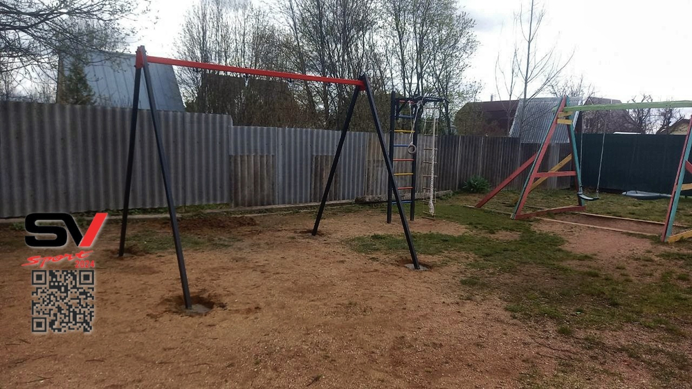 Монтаж уличных качелей Sv Sport