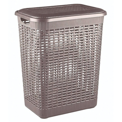 Корзина для белья 30л, 370х260х465 мм (коричневый)