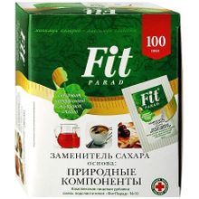 Fit Parad сахарозаменитель №10 природные компоненты, саше порошок 100 шт
