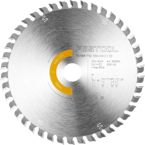 Комплект дисков и пилок KSB-SORT/2 W/L 160x1,8 мм FESTOOL 578562