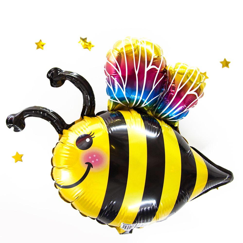 Шар (15"/38 см) Мини-фигура, Радужная пчелка 1 шт.