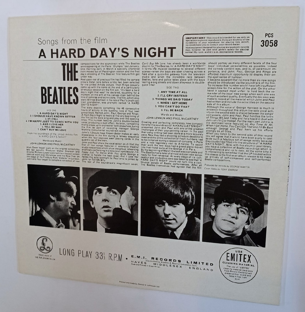 The Beatles A Hard Day's Night (UK 1984)