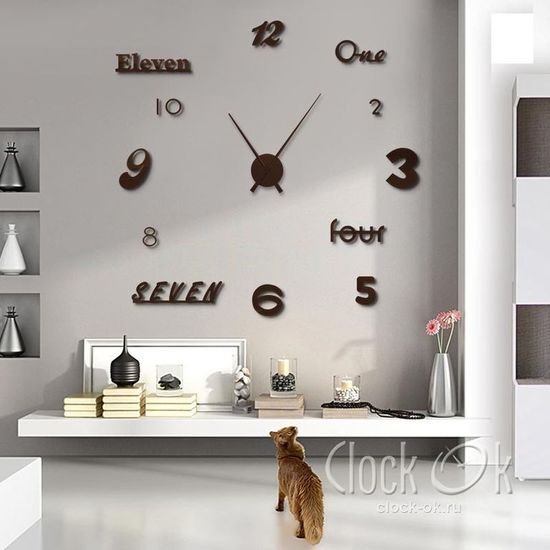 Настенные 3D часы Rainbow