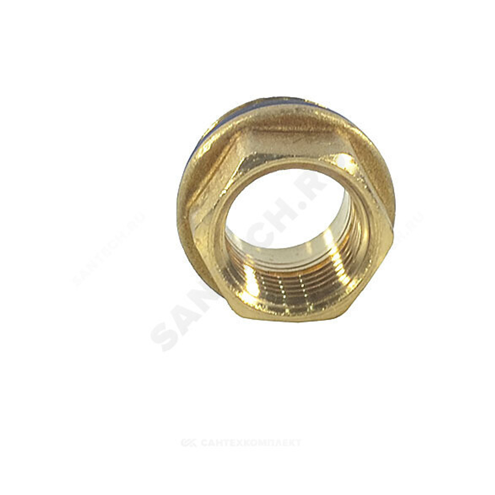 Переход латунь Ду 32х20 (1 1/4"х3/4") с герметичной прокладкой НР/ВР R593D Giacomini R593DY007
