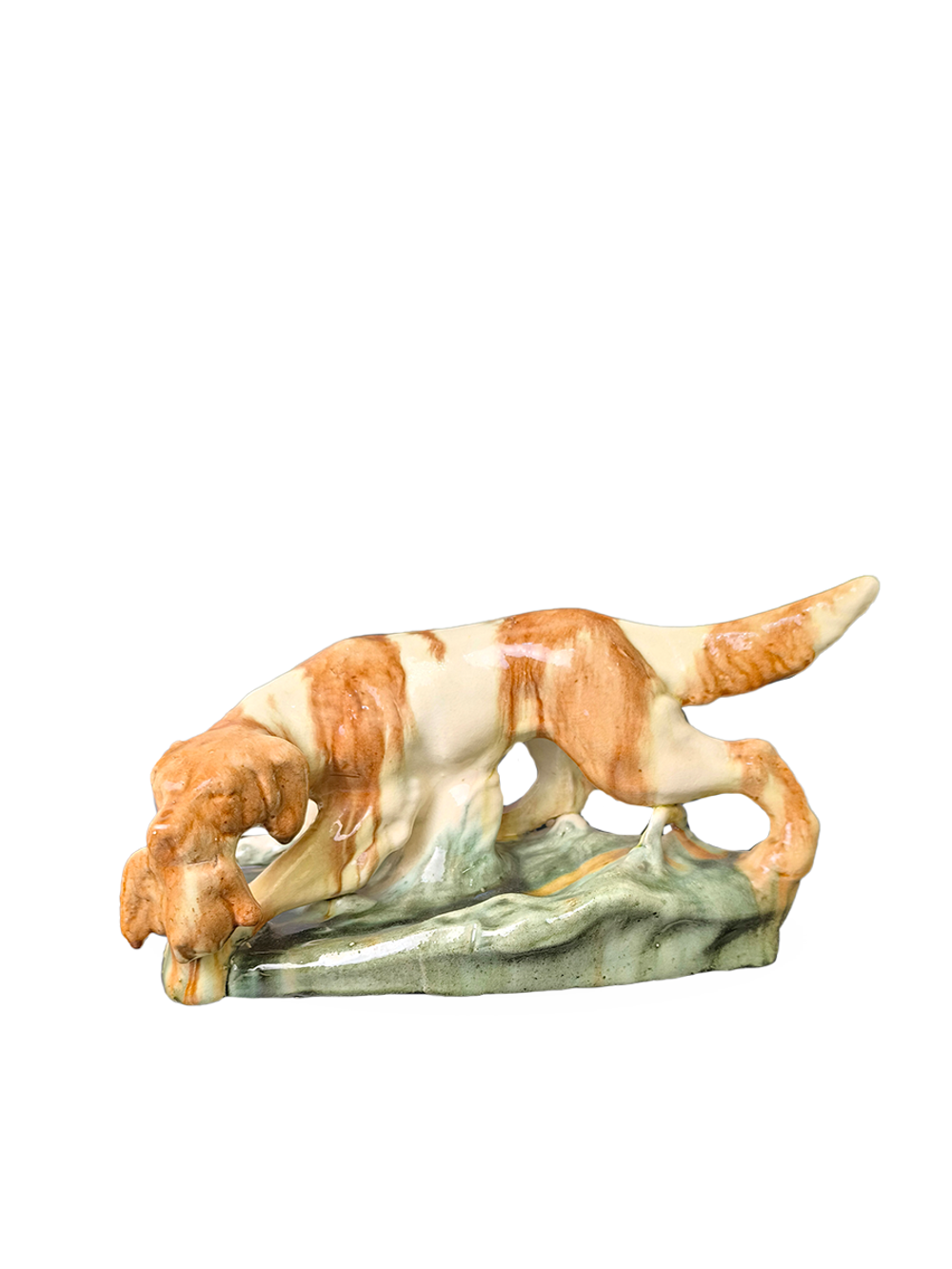 Фаянсовая статуэтка "Собака с дичью" Васильковский