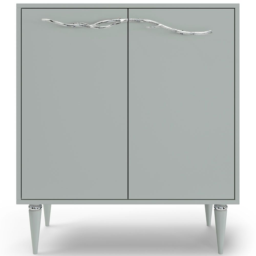 Комод Арт Колор matte Классик Сильвер с 2 полками Серый дым матовый