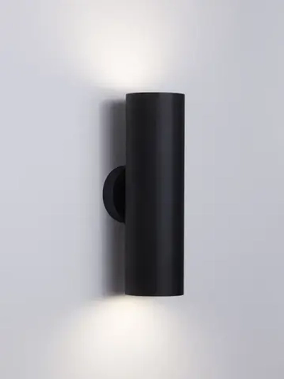 Светильник настенный, бра двунаправленный, черный, Е27