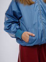 Куртка ветровка голубая