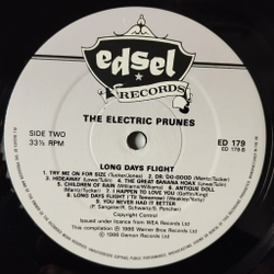 Винтажная виниловая пластинка LP The Electric Prunes Long Day's Flight (UK 1986)