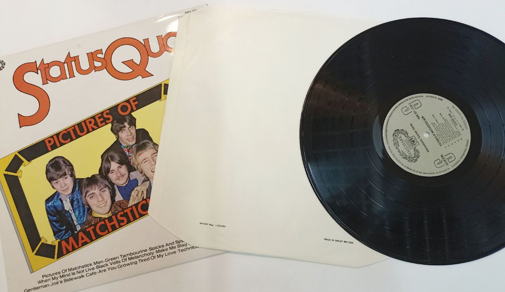 Винтажная виниловая пластинка LP Status Quo Pictures Of Matchstick Men (UK 1976)