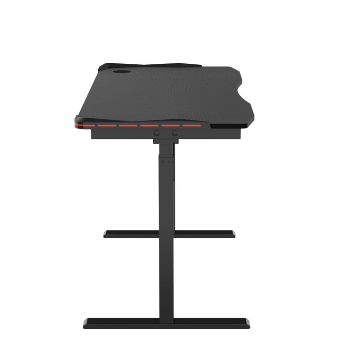 Стол для компьютера (для геймеров) с электроприводом и RGB-подсветкой FoxGear FG-IE-47B (ширина 120 см)