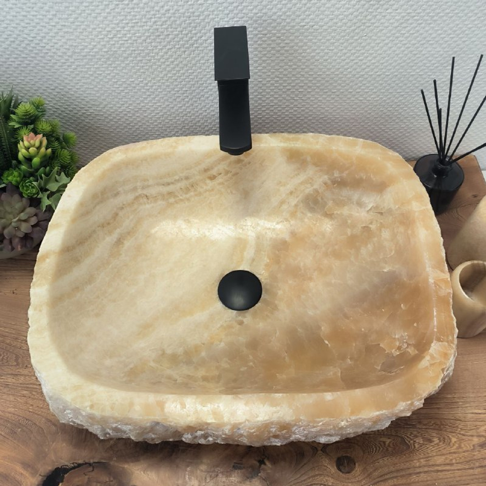 Раковина из оникса Erozy Yellow EO-62560 51*42*15 0099