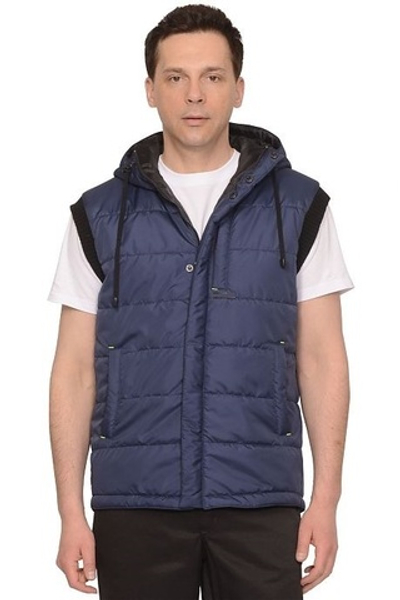 Жилет Зима утепленный синий