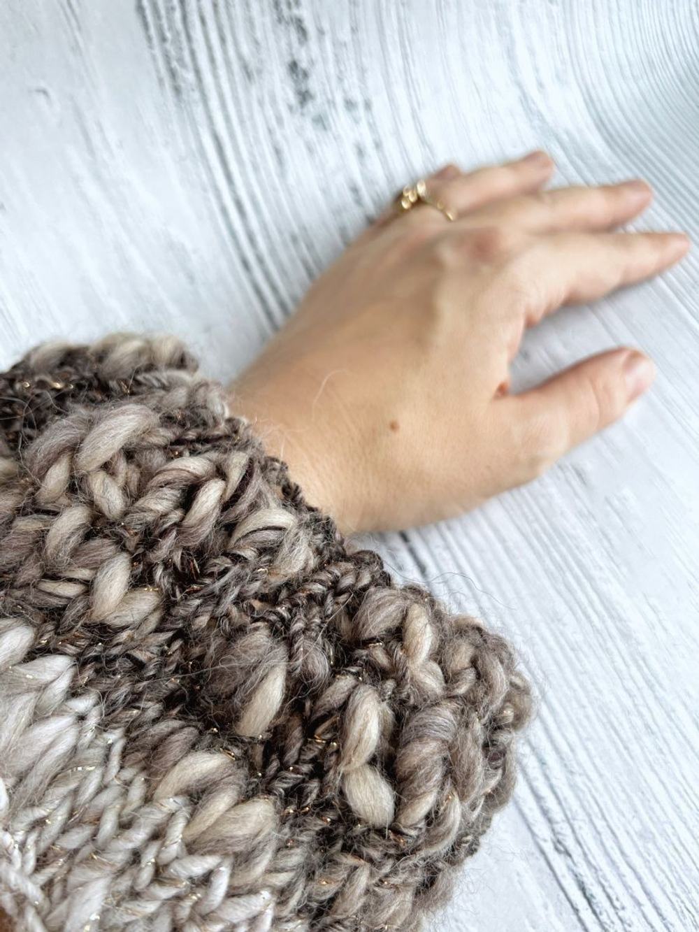 Трикотажная пряжа для вязания MORELINO толстая шишибрики