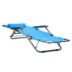 Кресло-шезлонг 62*153см, голубой