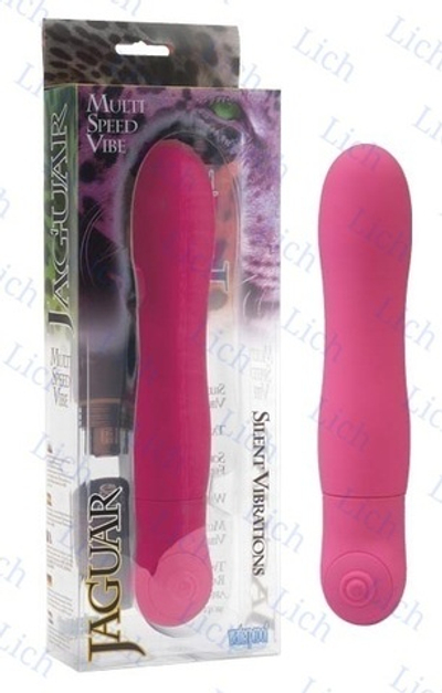 Розовый водонепроницаемый вибромассажер Jaguar