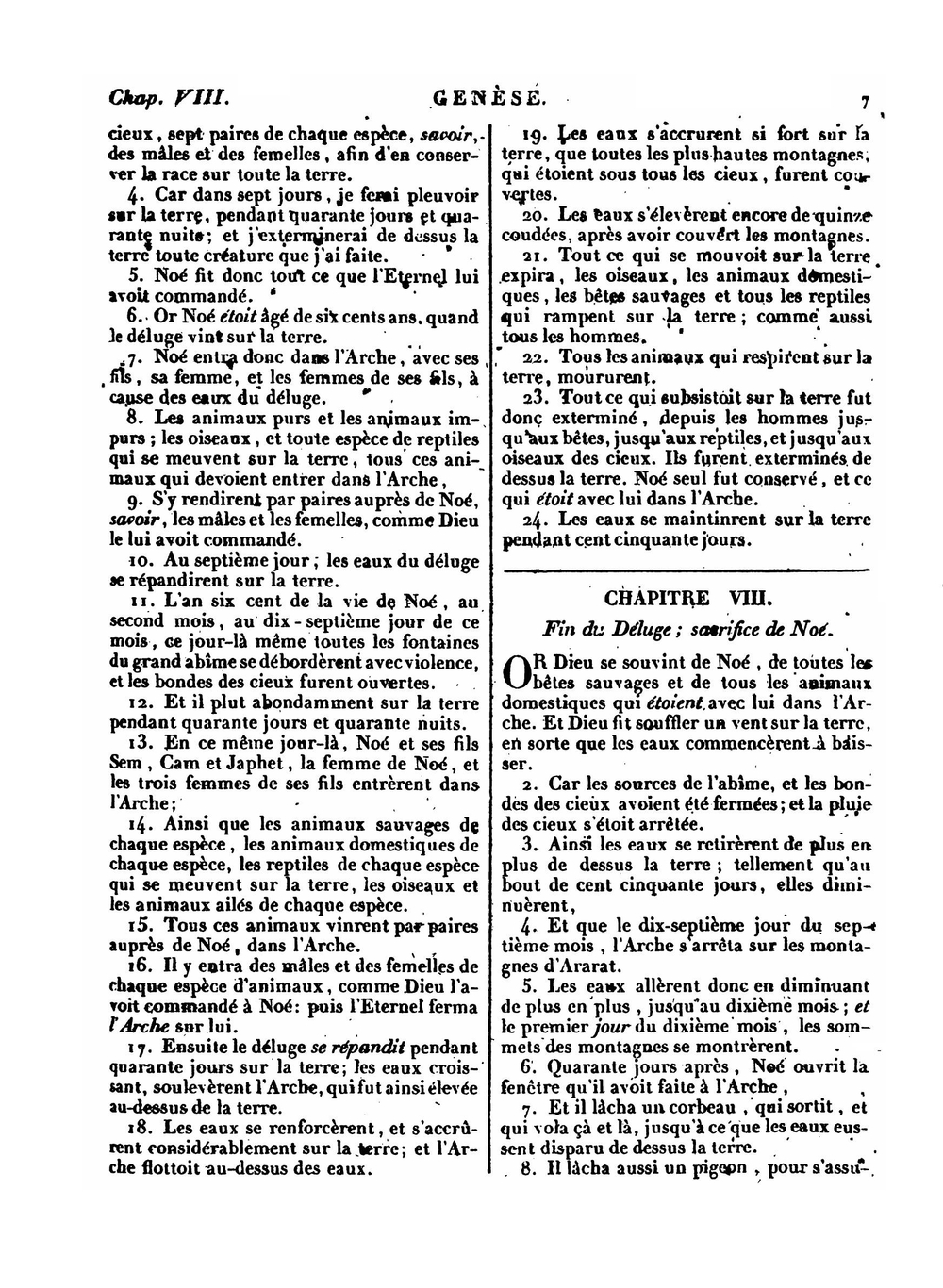 La Sainte Bible. Ou L'Ancien et le Nouveau Testament | J.F. Ostervald