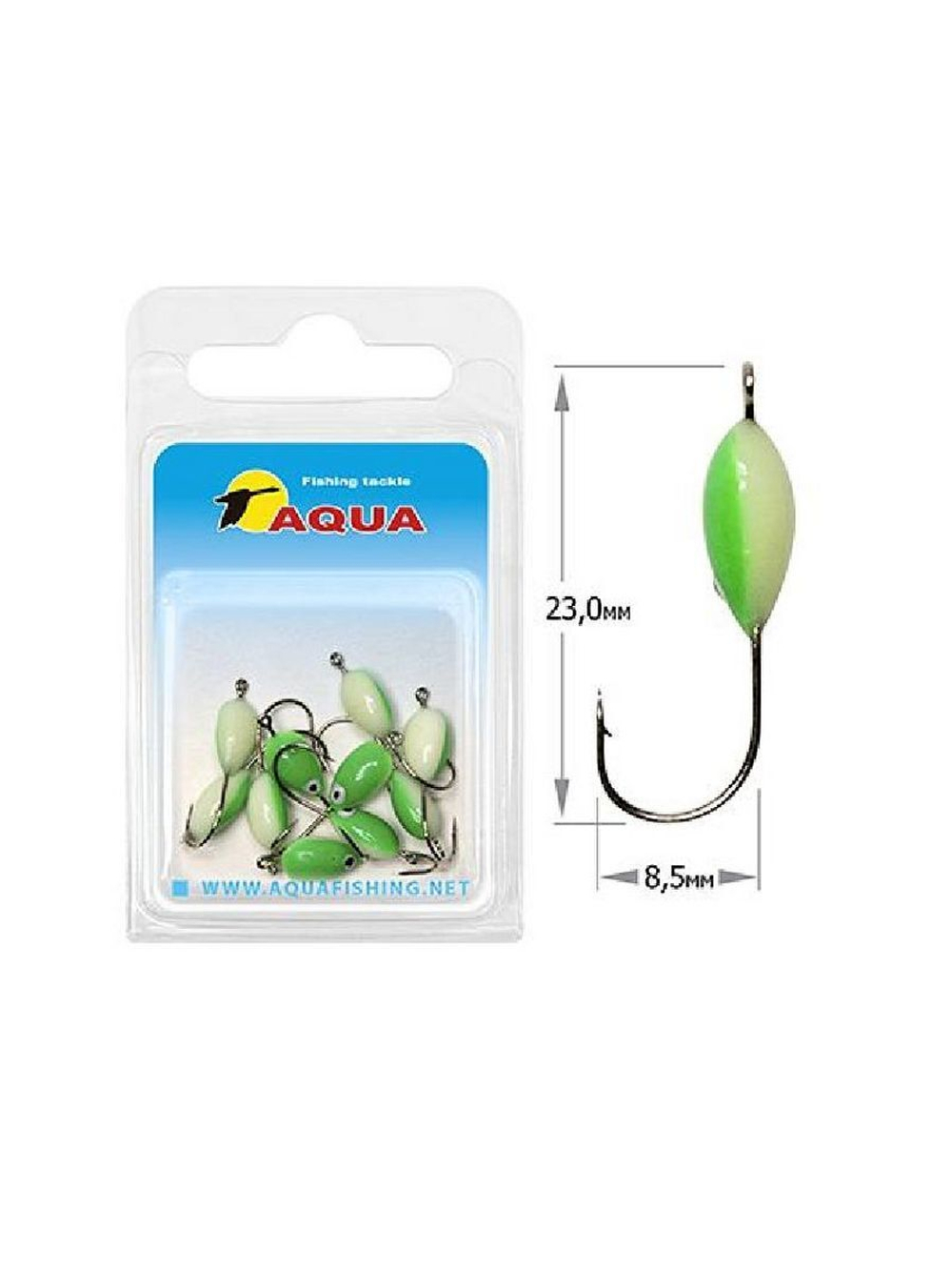 Мормышка фосфорная №06, крючок №12 (2 упакпо 10 шт) 0,08g