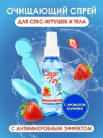 Спрей CLEAR TOY STRAWBERRY очищающий 100 мл