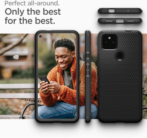 Чехол Spigen Liquid Air Armor для Google Pixel 5a 5G (2021) - Matte Black