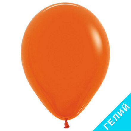 Воздушный шар, цвет 061 - оранжевый, пастель, с гелием