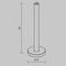 Крепление потолочное Maytoni Technical Accessories for tracks Levity TRA184CW-R-11B