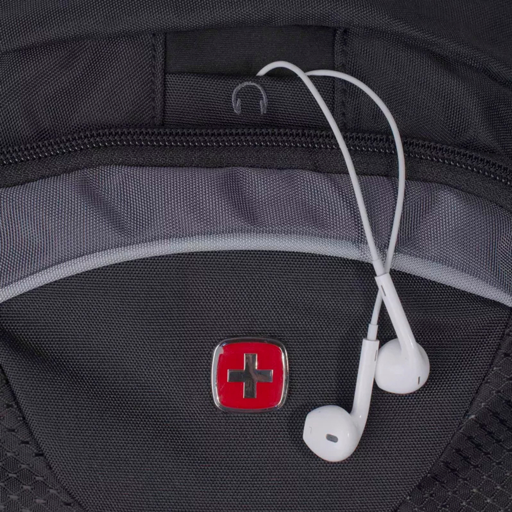 Рюкзак Wenger 15", черный/серый, 34х17х47 см, 32 л