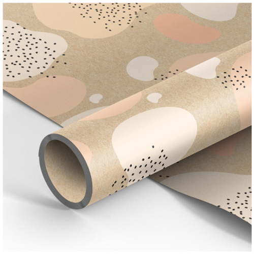 Упаковочная бумага крафт 70*100см, MESHU "Beauty background", 70г/м2