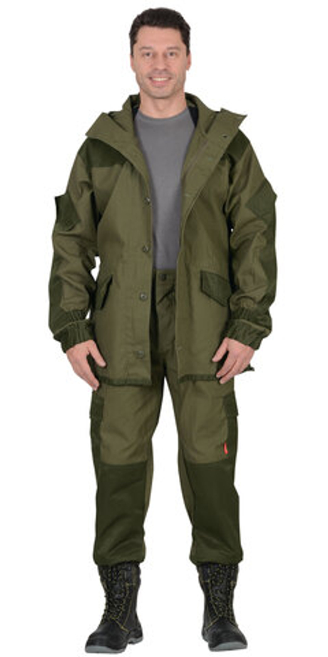 Костюм СИРИУС-ГОРКА куртка, брюки, помочи (полотно палаточное) олива