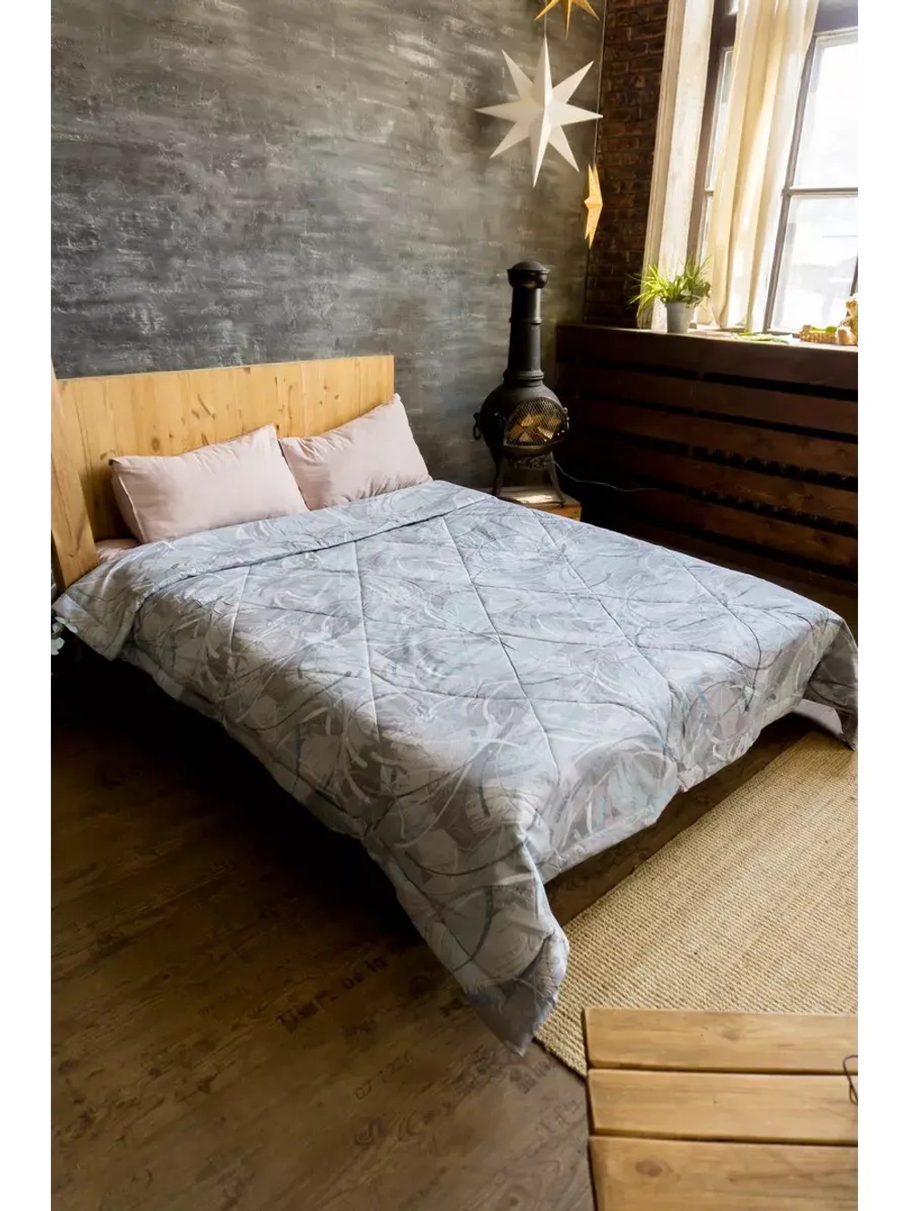 Одеяло лен евро макси 220х240 легкое летнее всесезонное